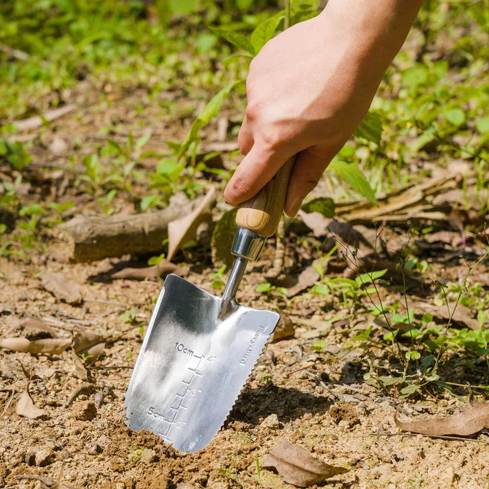 Wood-Handle Garden Trowel